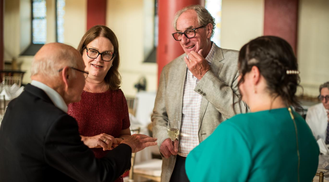 Jane Philpott and Duncan Sinclair in conversation with guests
