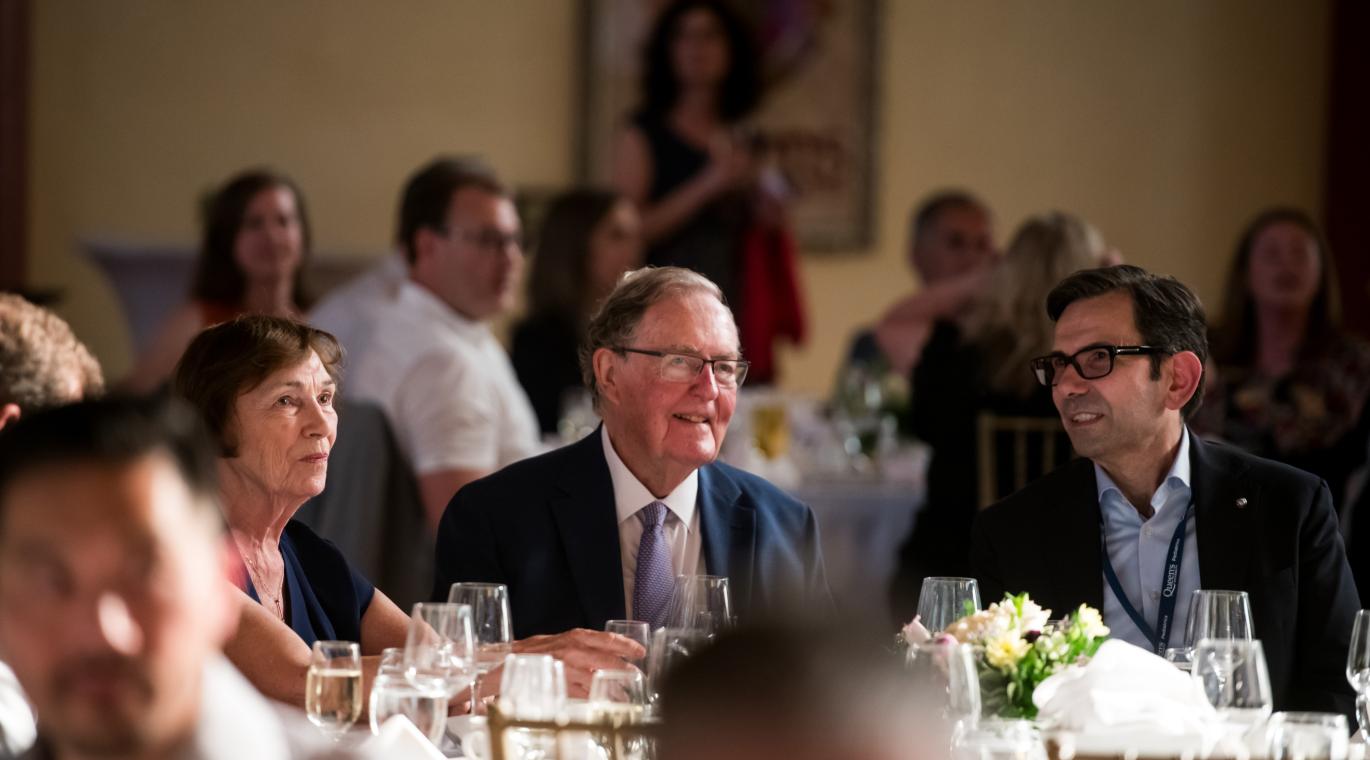 Guests sitting at tables