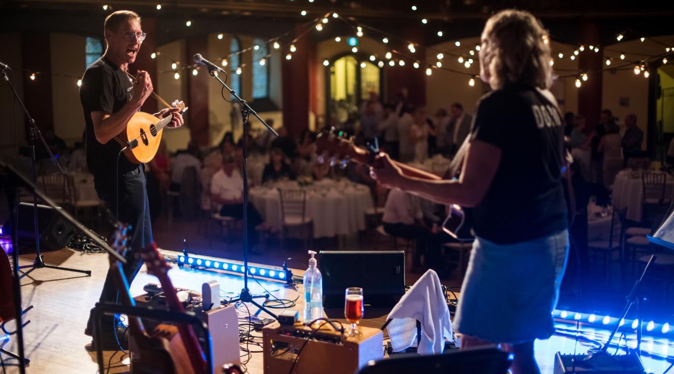 Old Docs, New Tricks band performing