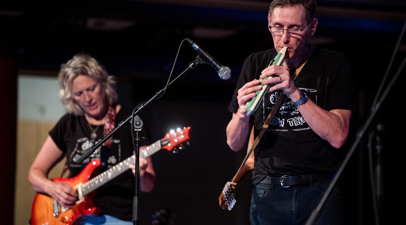 Old Docs, New Tricks band performing