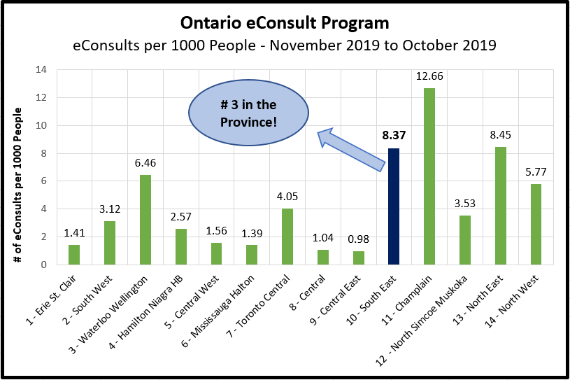 eConsult 100 people chart