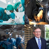 composite of four Surgery photos
